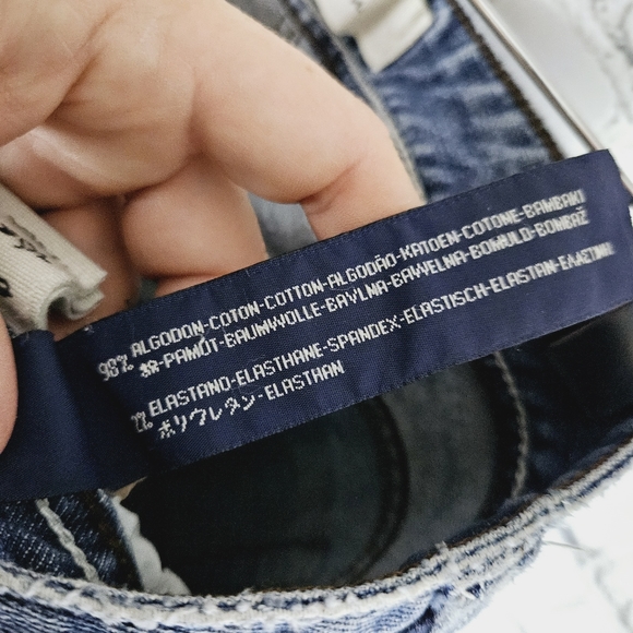 ZARA | embellished pocket mid rise slim-straight tall/long jeans - Picture 9 of 10